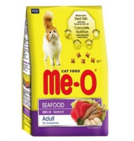 Me-o Cat Dry food S eafood. CTN PRICE 1.2KGX6BAG