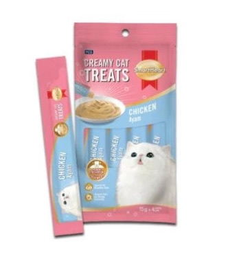 Smart Heart Cat Treats Chicken 15X4pcX12pack