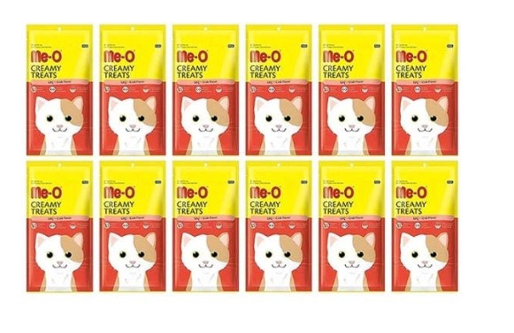 Me-o creamy treats crab flavor 12pkt (dzn)