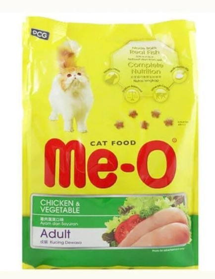 Me-o Cat Dry food Chicken & Vegetable. C T N 1.2KGX6BAG
