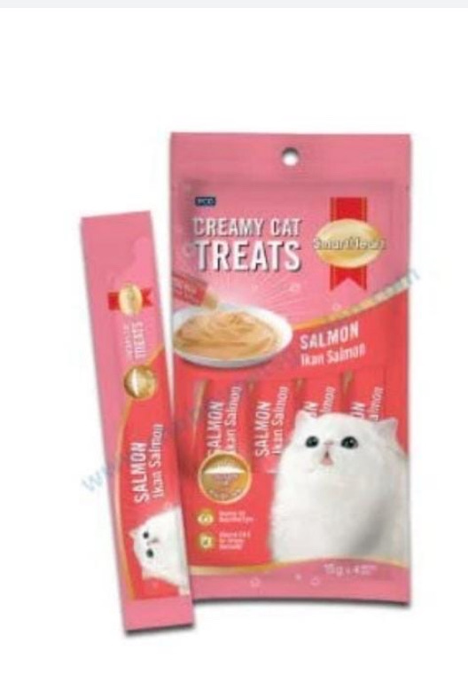 Smart Heart Salmon Creamy Cat treats 15gX4pcs