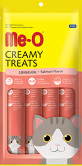 Me-o Creamy Treats salmon Flavour ctn 24pkt(2dzn)