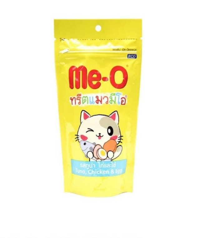 M E - O CAT TREAT Bones & Teeth (Tuna, Chicken & Egg Flavor) 80 GR