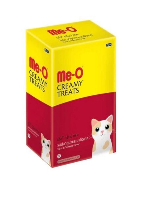 m e - o creamy treat tuna & tomato flav 15grx4x24 pkt (2-dzn)