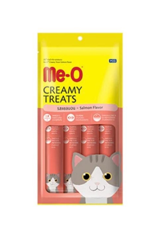 M e - o Creamy Treats. Salmon Flavour. 15gx4