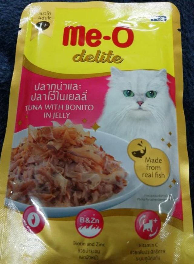 M E - O delite POUCH TUNA WITH BONITO IN JELLY 0.070 g