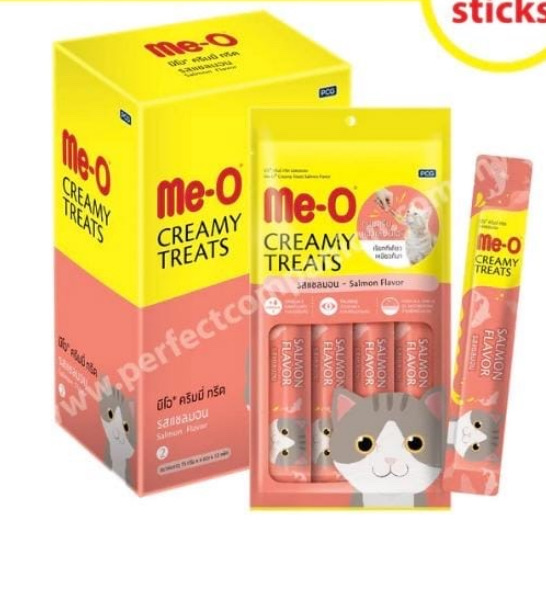 M e - o creamy treats salmon flavor 12pkt (dzn)