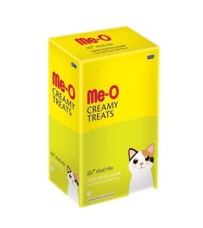 m e - o creamy treat tuna with goat milk 15grx4x24 p k t ( 2 - d z n )