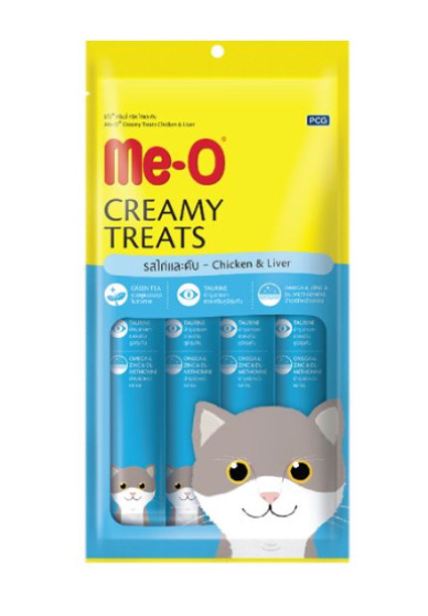 M e - o Creamy Chicken / LIVER Treats. Flavour. 24 PKT (2 DZN IN CTN)