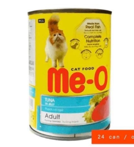 Me - o cat food(canned) Tuna in jelly 400g x 24 pcs
