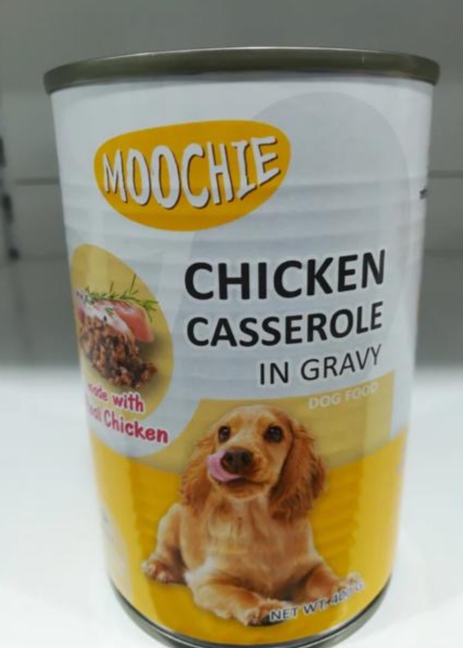 Moochie chicken casserole in gravy400