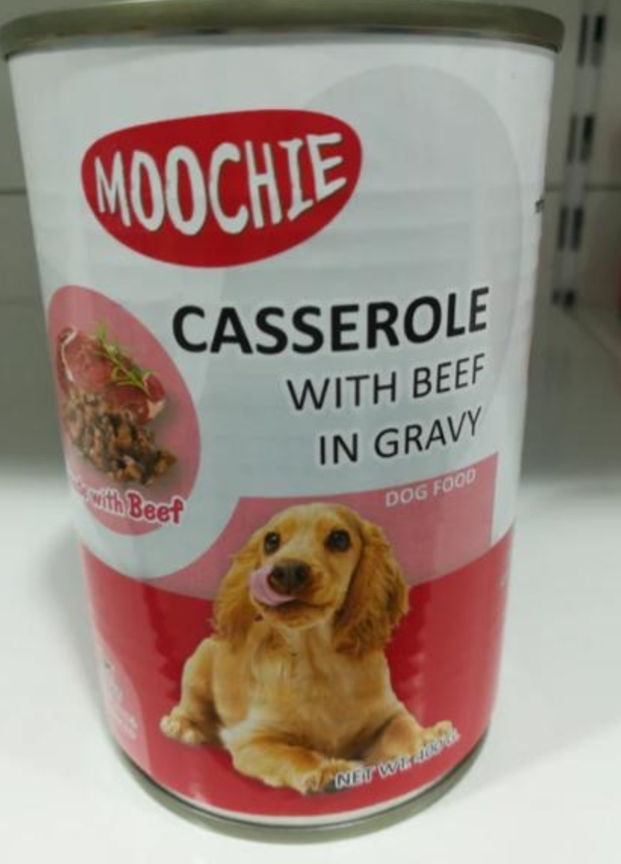 Moochie casserole with beef 400g 24pcs