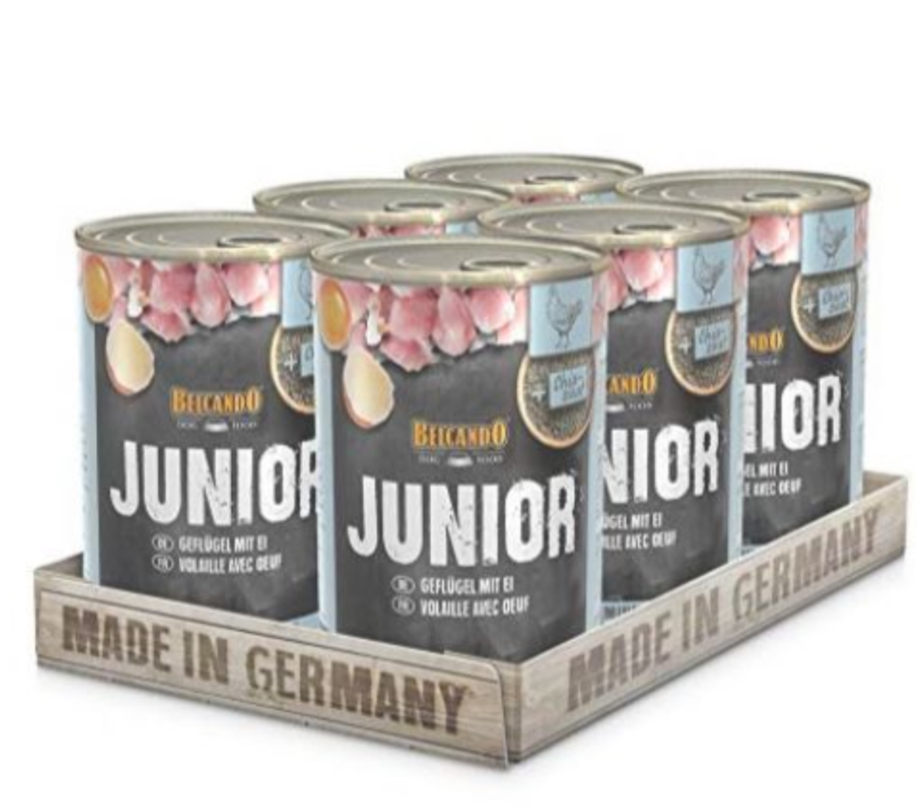 Belcando can junior puppy poultry egg 400grx6can