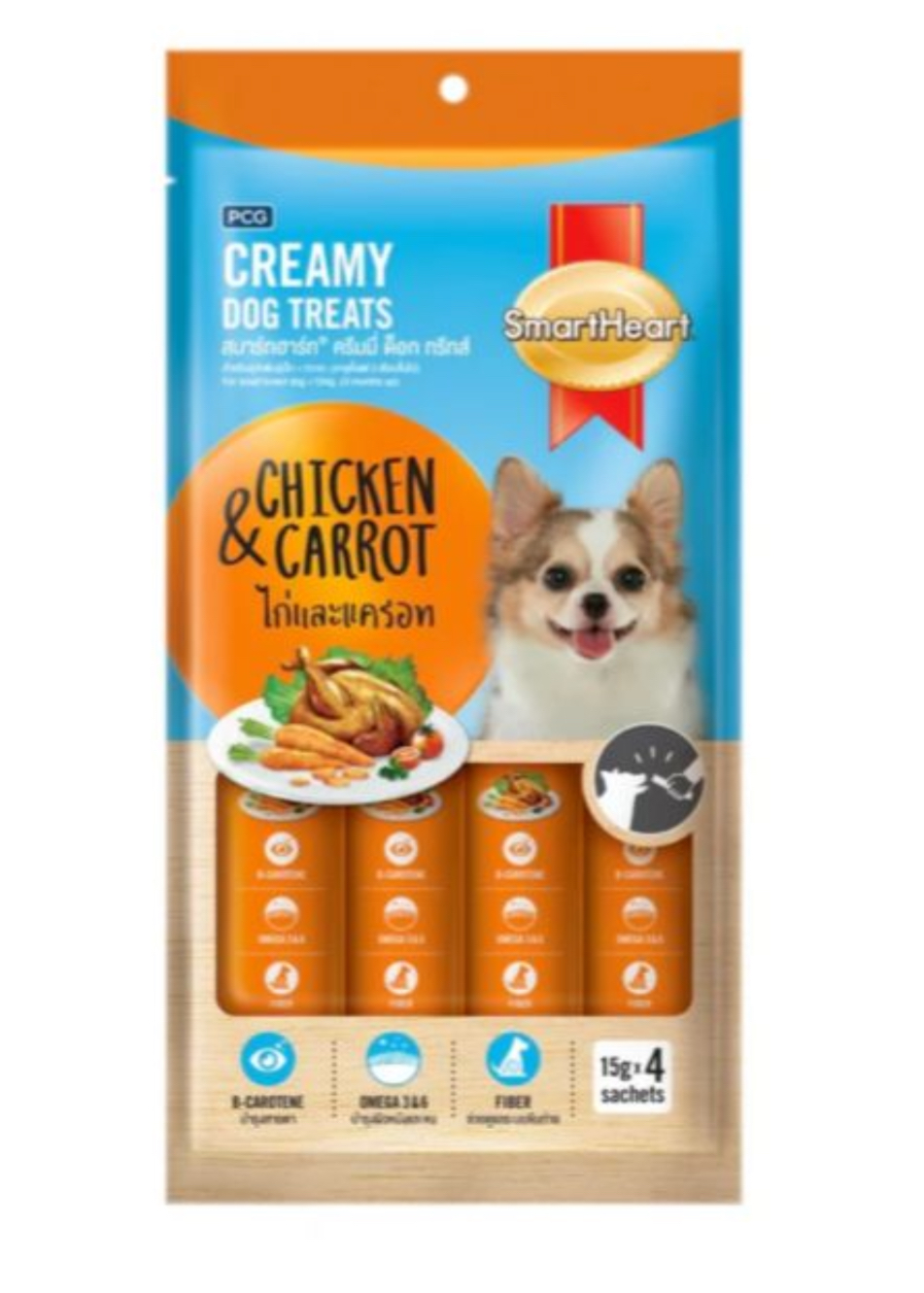 Smart heart creamy treat chicken &carrot 12pc box