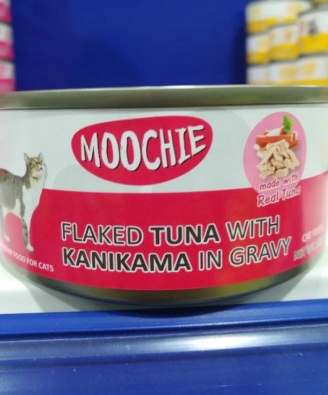 Moochie canned flaked tuna with kanikama in gravy 156g
