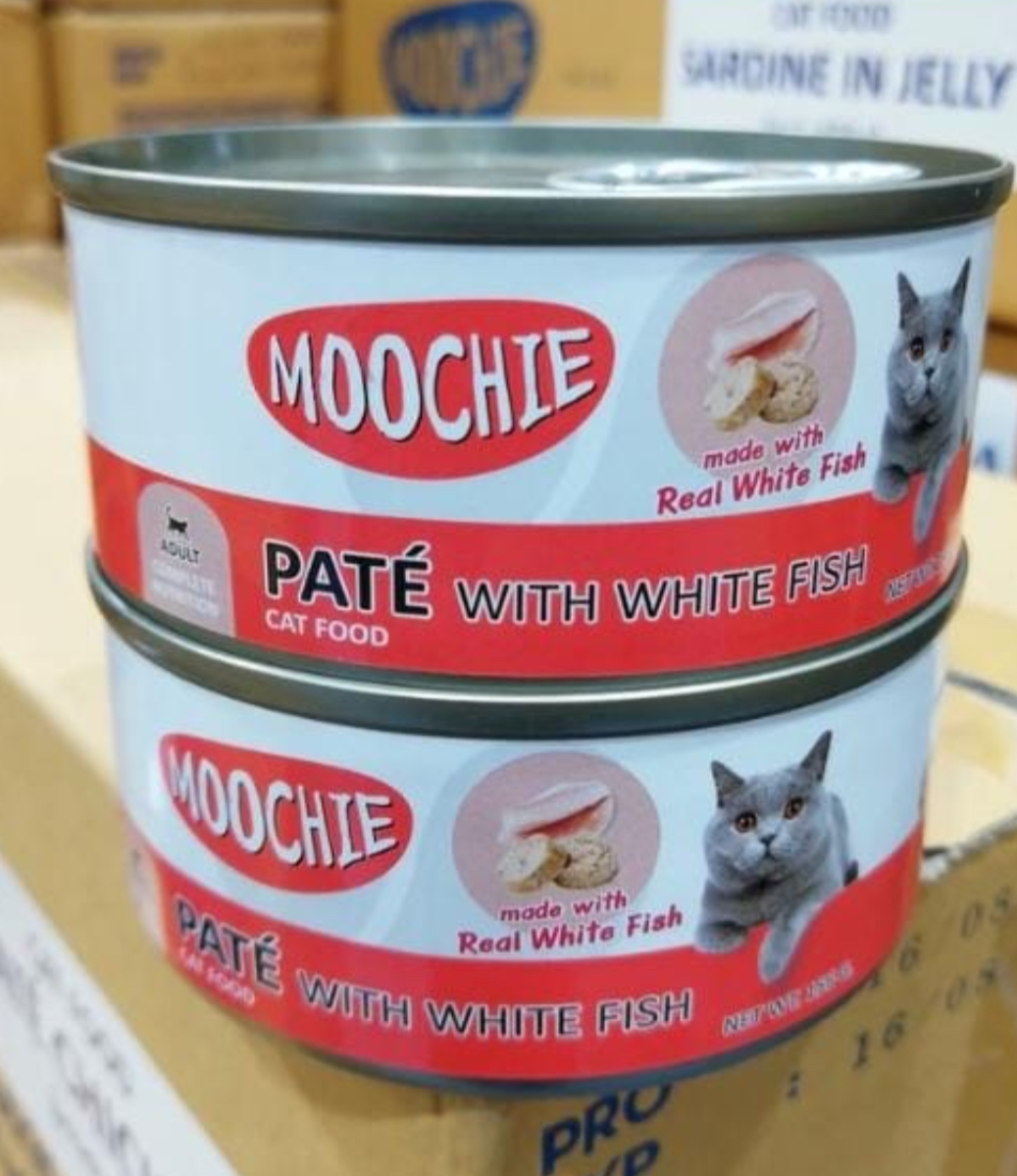 Moochie cane pate with white fish 156grx24