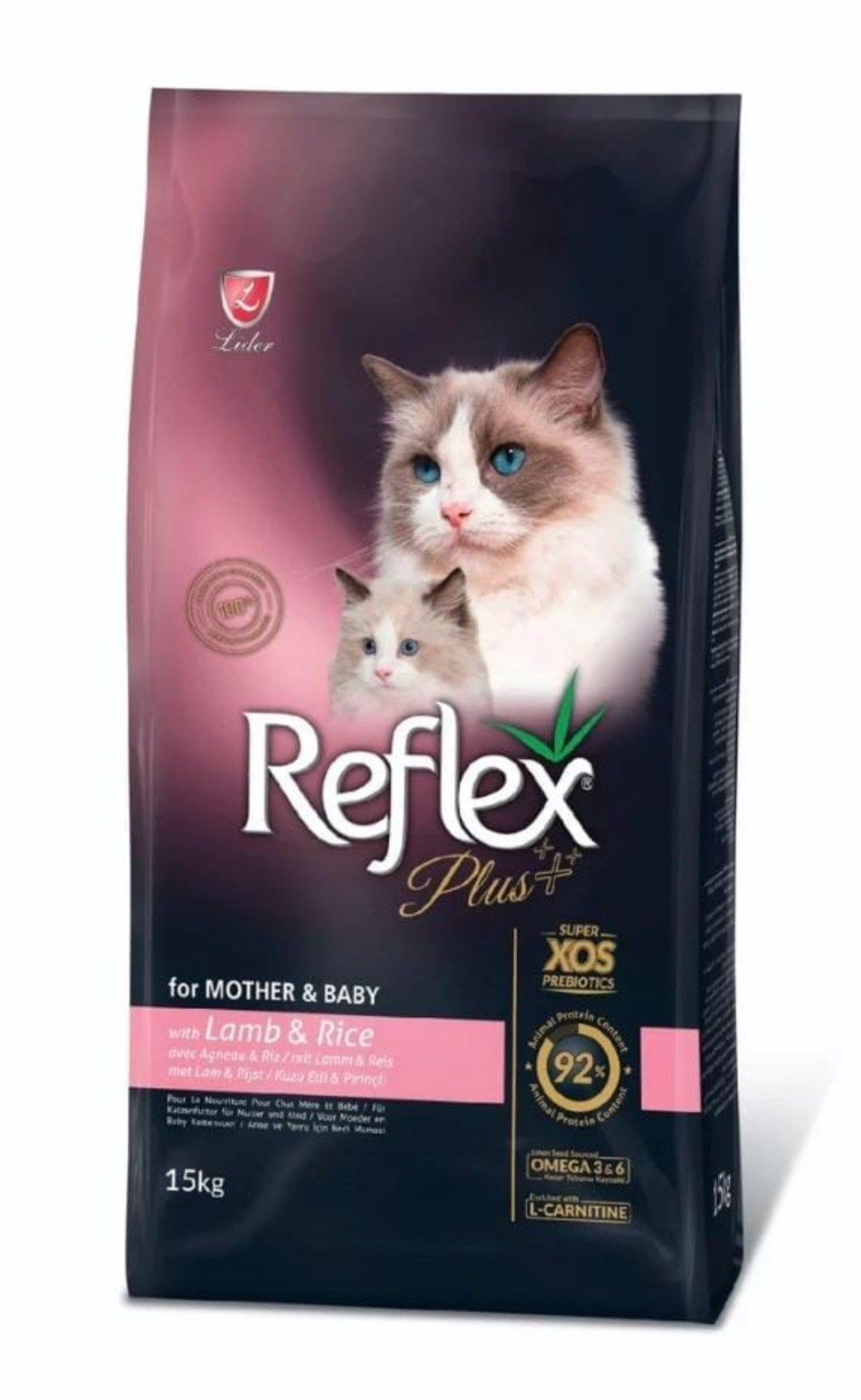 REFLEX PLUS MOTHER & BABY CATFOOD LAMB&RICE 15KG