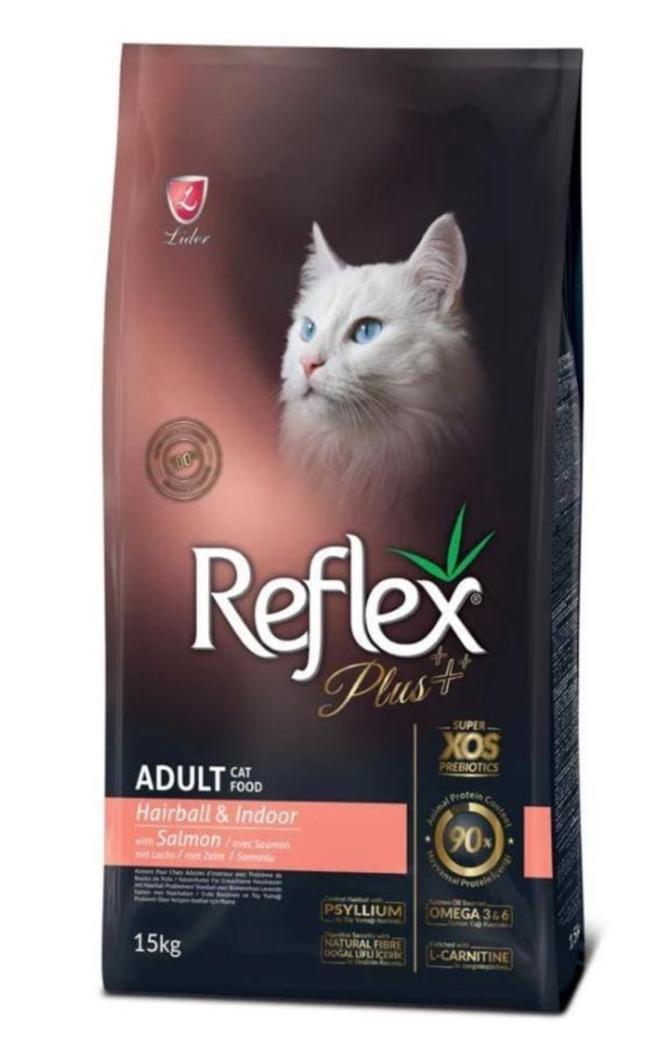 REFLEX PLUS CAT HAIRBALL SALMON 15KG
