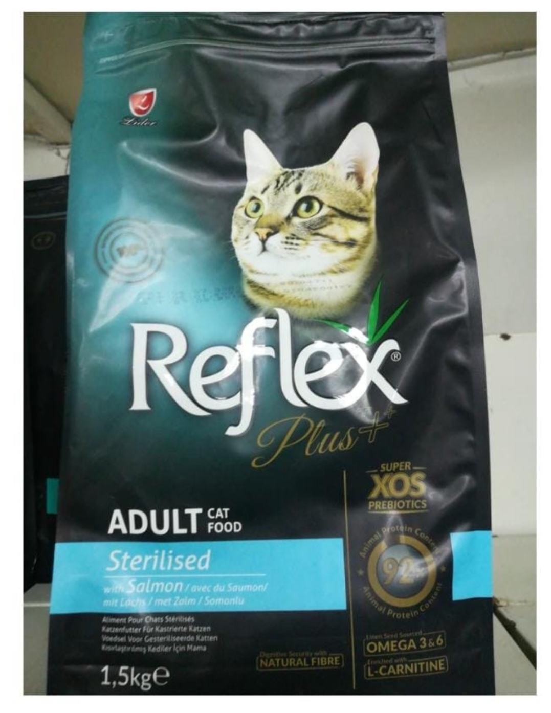 REFLEX ADULT CAT FOOD STERELISED SALMON 1.5KG