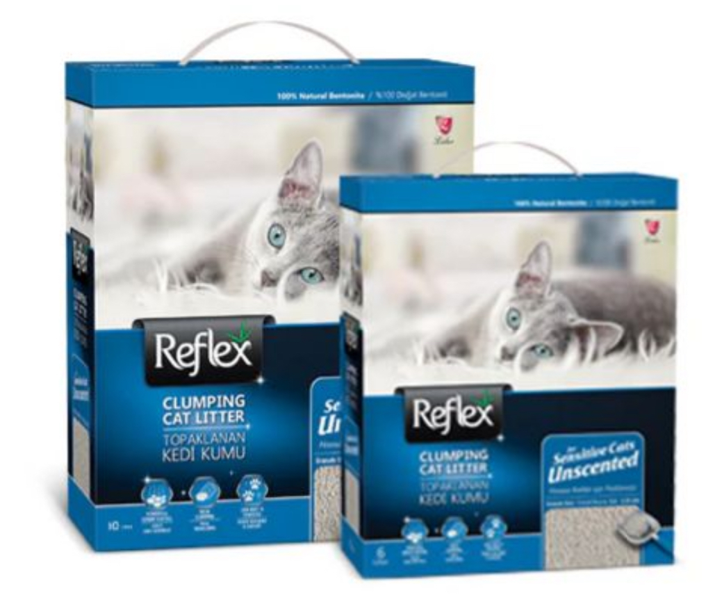 REFLEX PERFUME-FREE CLUMPING CAT LITTER FOR SENSITIVE UNSECNTED 10ltr